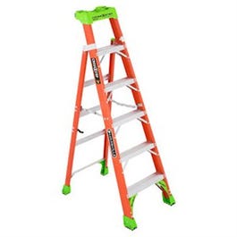 2-In-1 Cross Step Ladder, Fiberglass, Type 1A, 6-Ft. Online Hot Sale