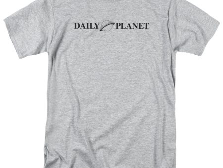 SUPERMAN : DAILY PLANET LOGO S\S ADULT 100% COTTON 18\1 T-SHIRT Athletic Heather 5X Online now