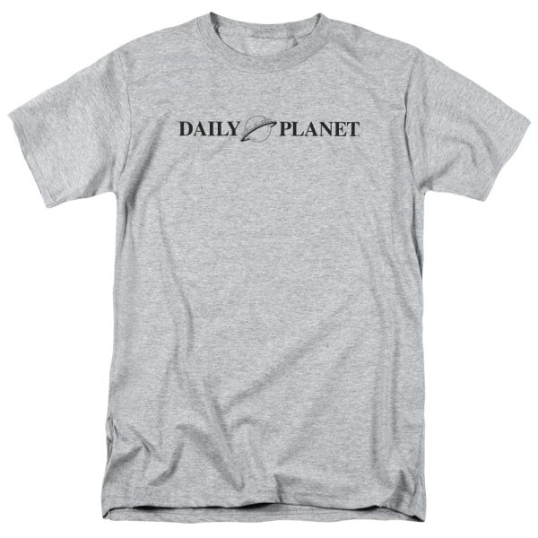 SUPERMAN : DAILY PLANET LOGO S\S ADULT 100% COTTON 18\1 T-SHIRT Athletic Heather 5X Online now