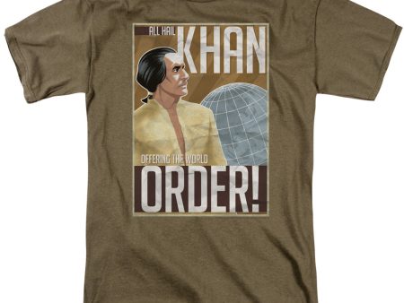 STAR TREK : WORLD ORDER S\S ADULT 100% COTTON 18\1 T-SHIRT SAFARI GREEN 2X Online now