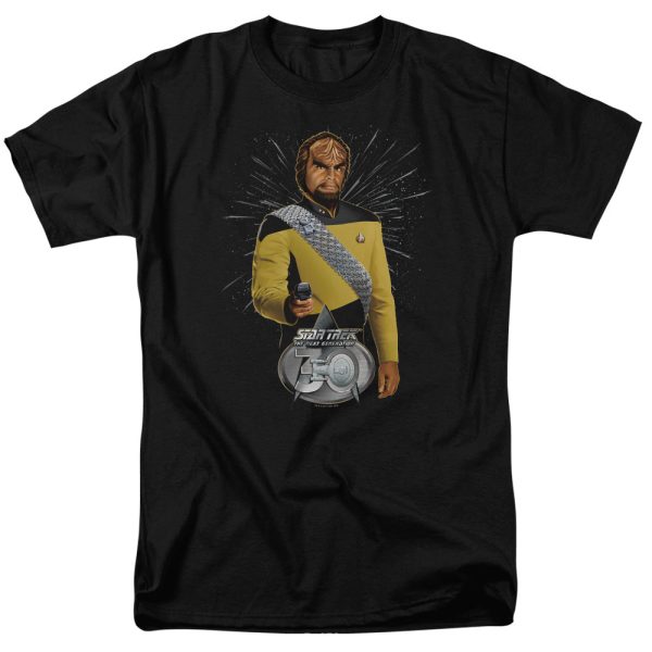 STAR TREK : WORF 30 S\S ADULT 100% COTTON 18\1 T-SHIRT BLACK 6X Discount