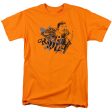 SUPERMAN : CUT AND PASTE S\S ADULT 100% COTTON 18\1 T-SHIRT ORANGE 4X Online now