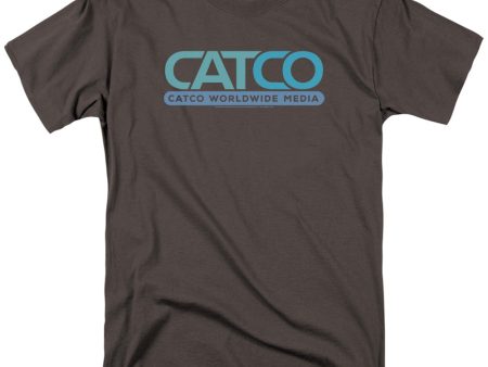 SUPERGIRL : CATCO LOGO S\S ADULT 100% COTTON 18\1 T-SHIRT Charcoal XL Discount