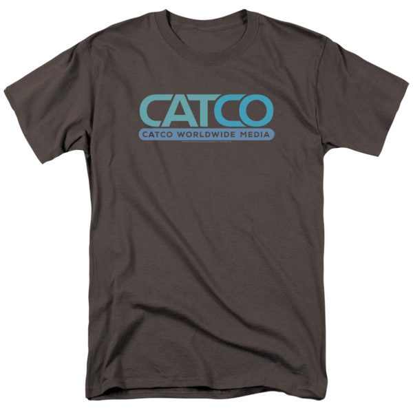 SUPERGIRL : CATCO LOGO S\S ADULT 100% COTTON 18\1 T-SHIRT Charcoal XL Discount