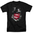 SUPERMAN : DARKEST HOUR S\S ADULT 100% COTTON 18\1 T-SHIRT BLACK 3X Sale