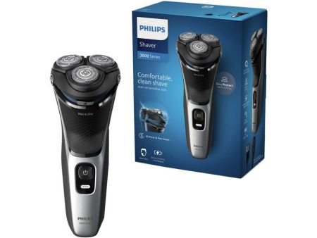 Philips Wet or Dry electric shaver S3143 00, Wet&Dry, PowerCut Blade System, 5D Flex Heads, 60min shaving   1h charge, 5min Quick Charge Online