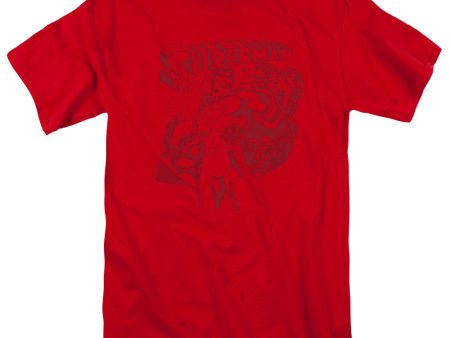 SUPERMAN : CODE RED S\S ADULT 100% COTTON 18\1 T-SHIRT RED LG Fashion